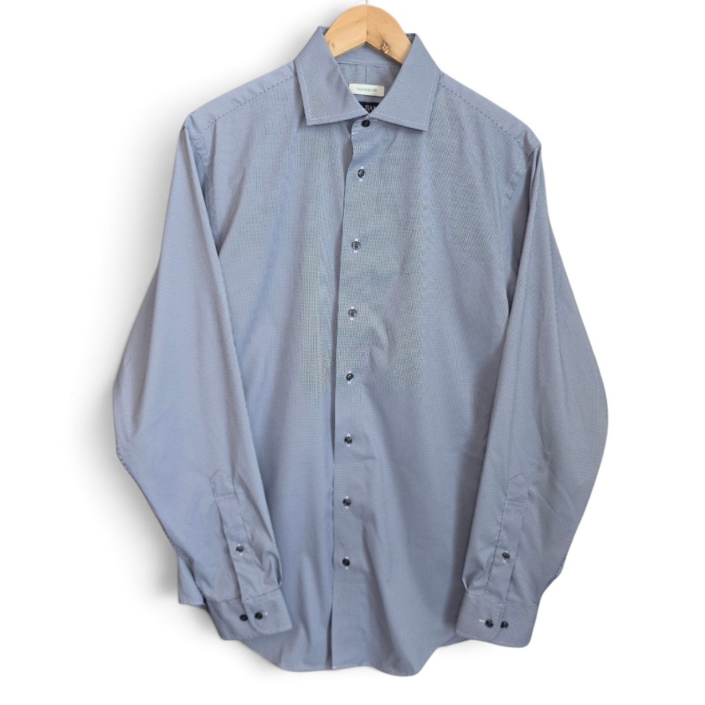 Jos A Bank Dress Shirt Mens 15.5 34/35 Button Tailored Fit Performance Stretch